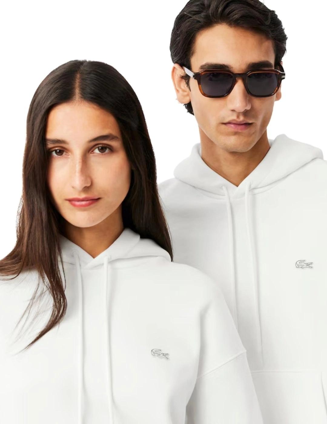 Lacoste Sudadera con capucha de felpa gruesa