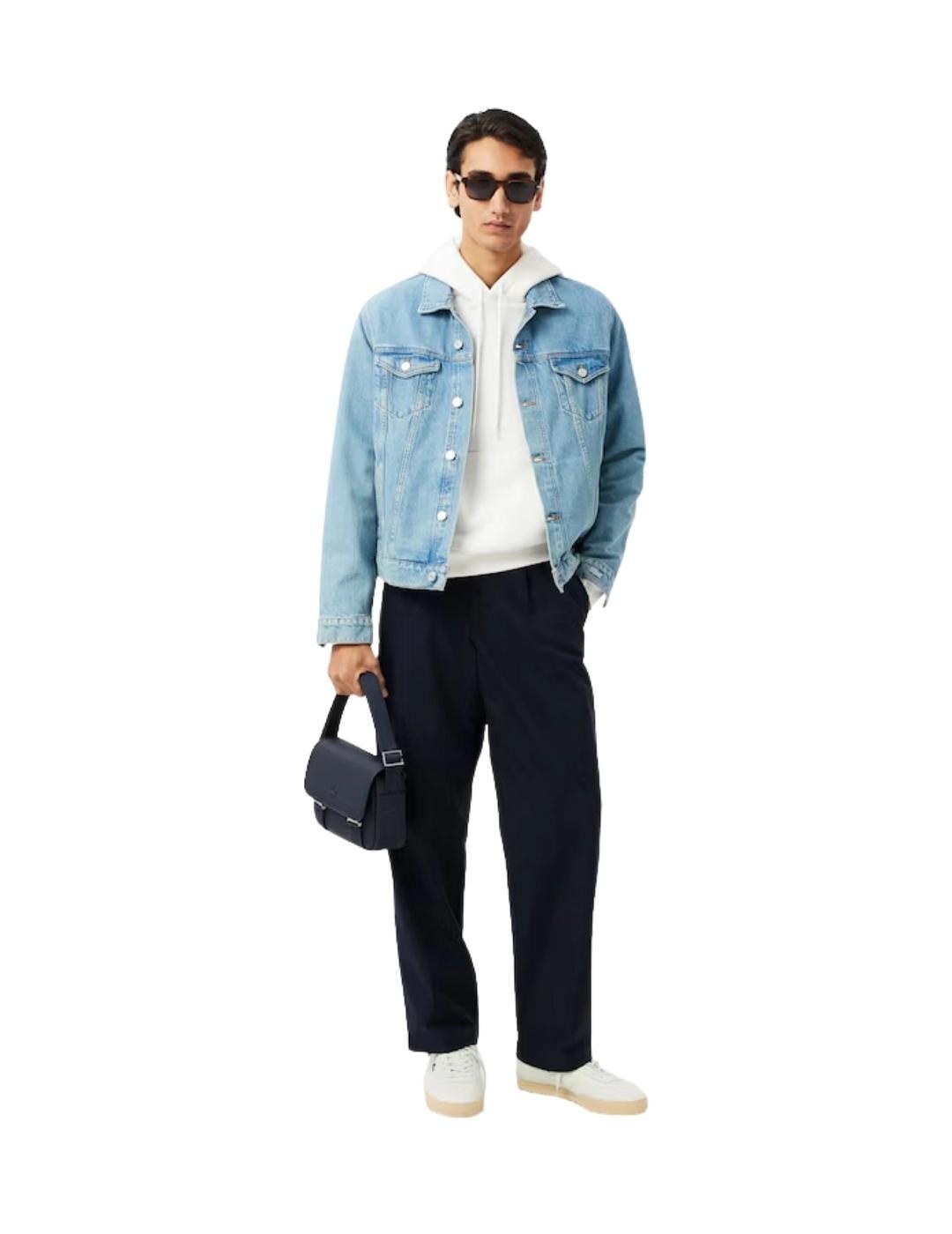 Lacoste Sudadera con capucha de felpa gruesa