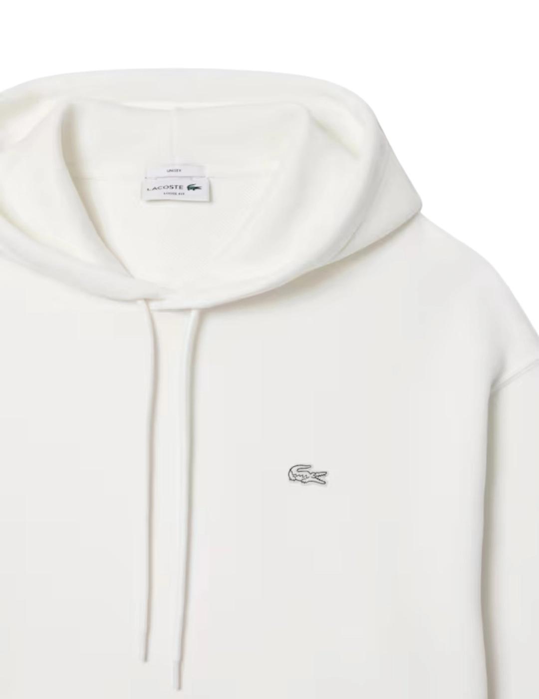 Lacoste Sudadera con capucha de felpa gruesa