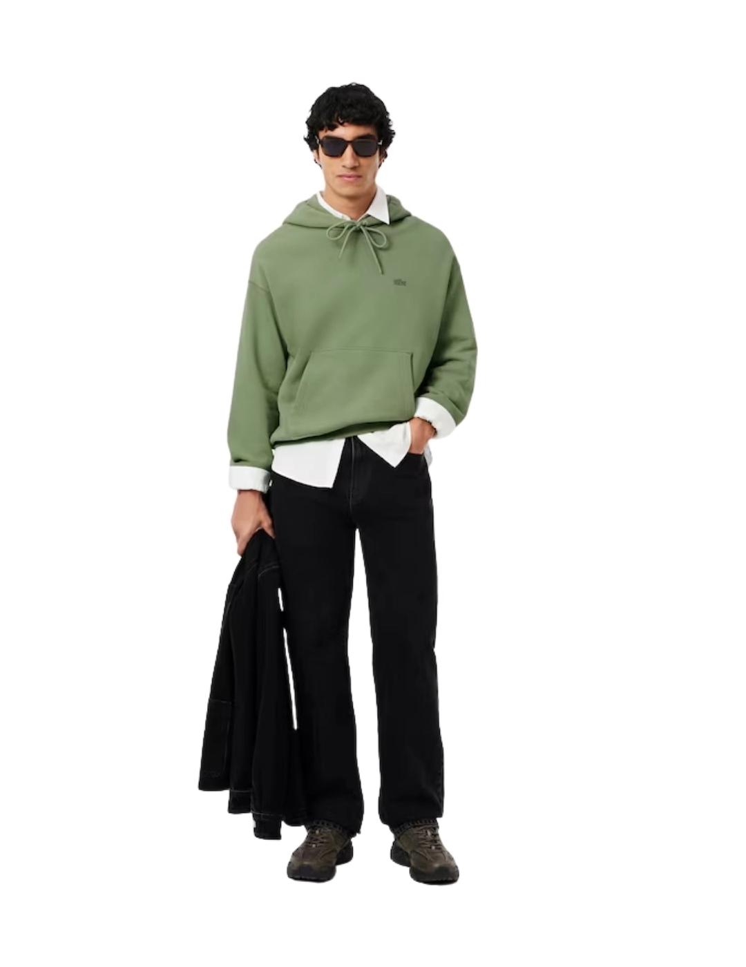 Lacoste Sudadera con capucha de felpa gruesa