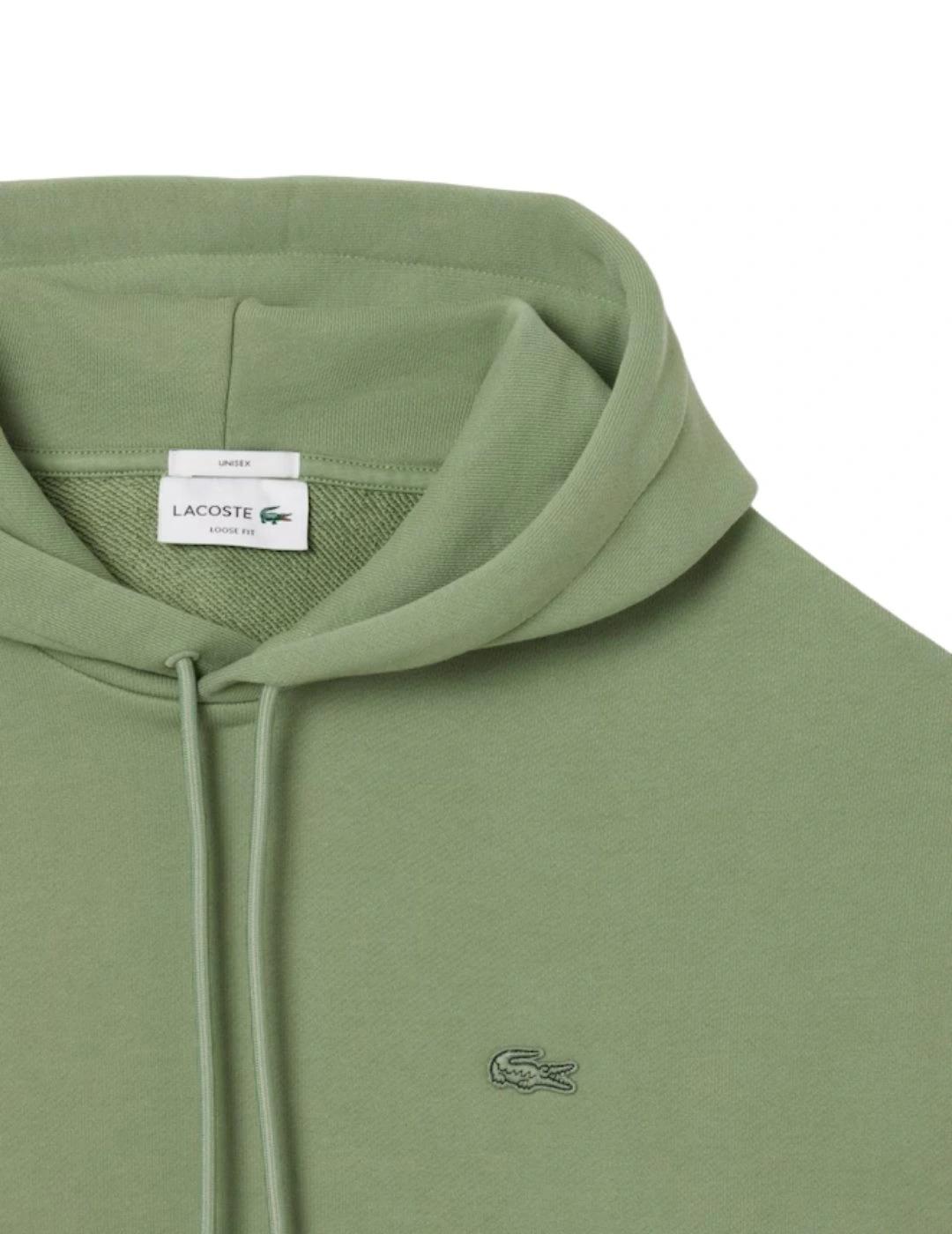 Lacoste Sudadera con capucha de felpa gruesa