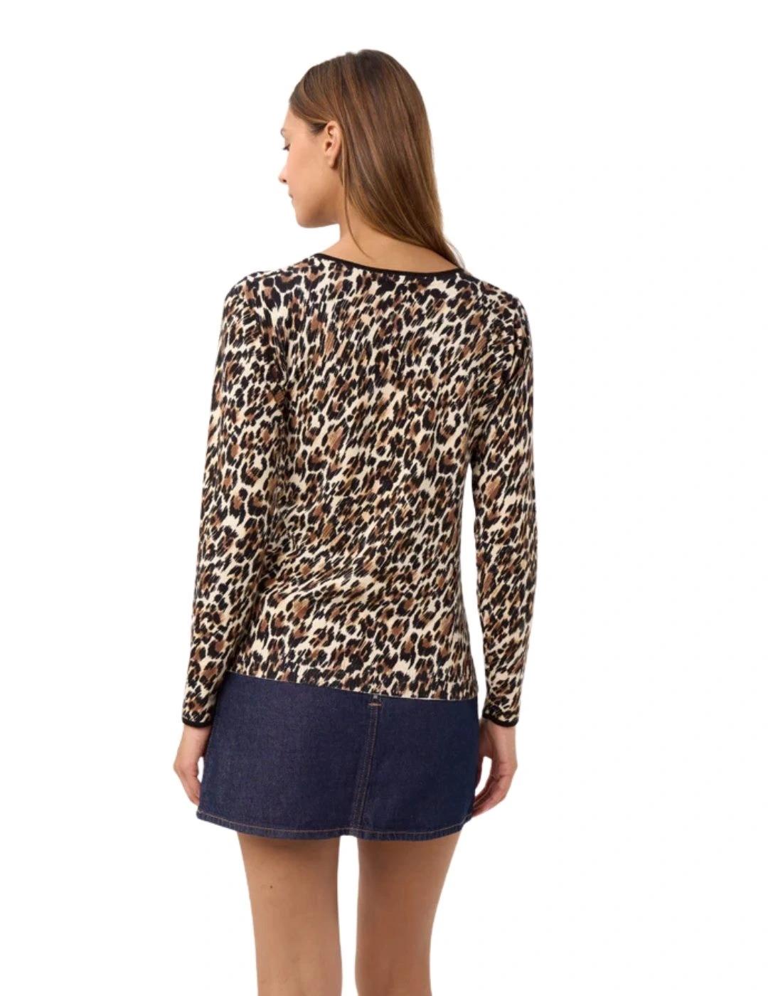 Leo & Ugo Jersey estampado leopardo