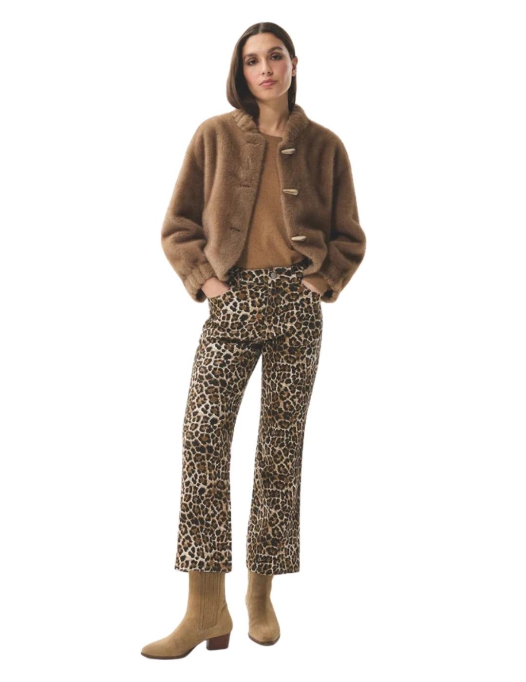 Leo & Ugo Chaqueta de pelo Camel