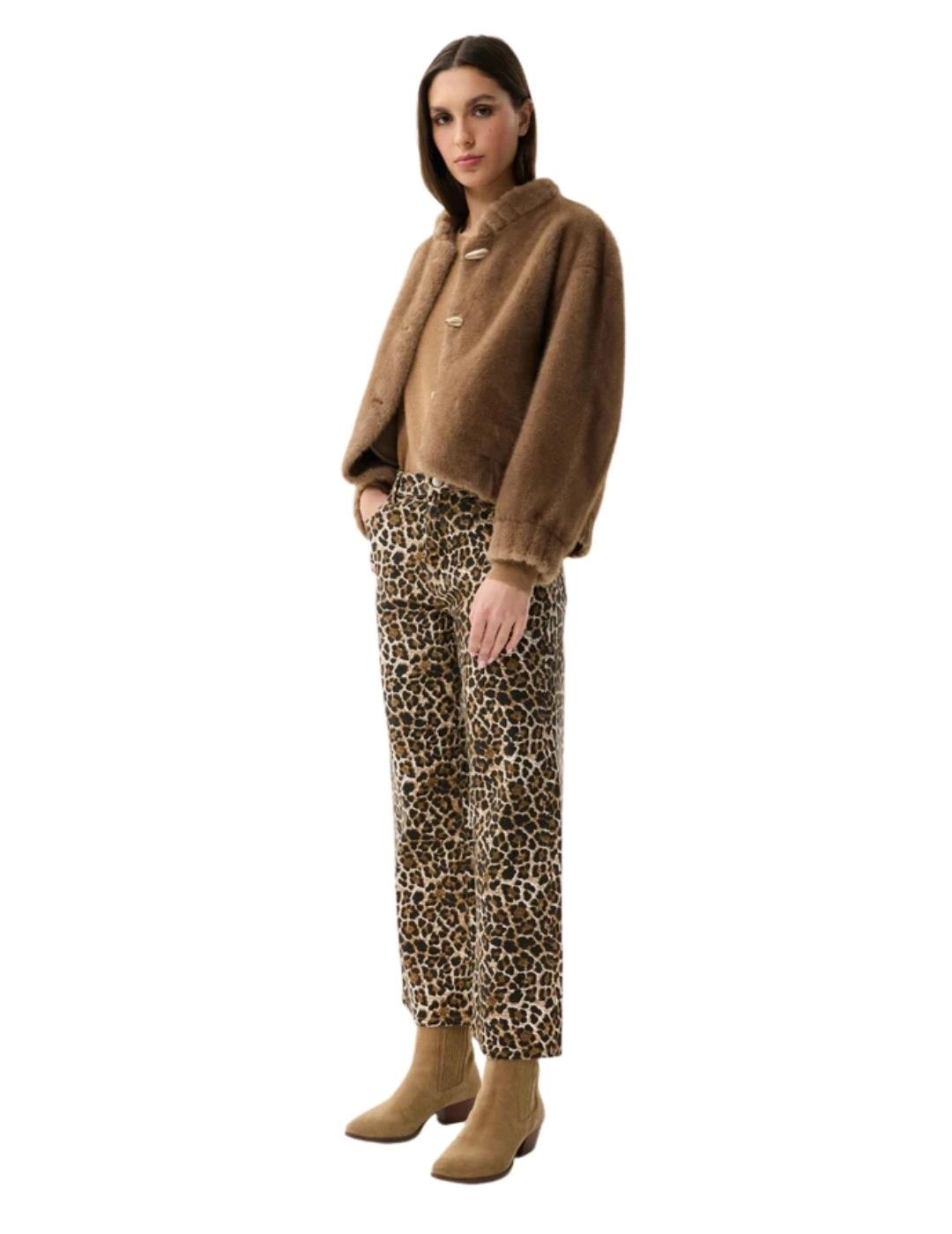 Leo & Ugo Chaqueta de pelo Camel