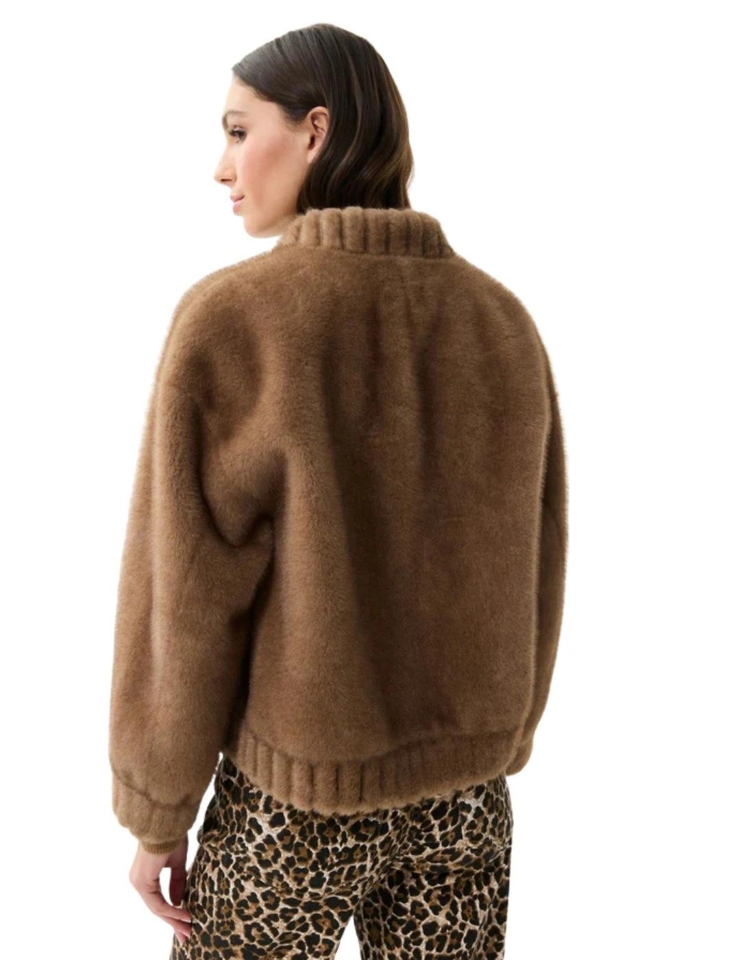 Leo & Ugo Chaqueta de pelo Camel