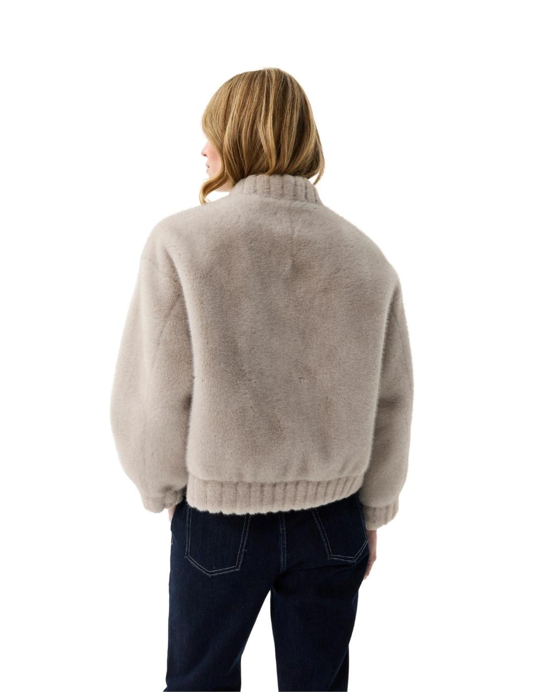 Leo & Ugo Chaqueta de pelo gris