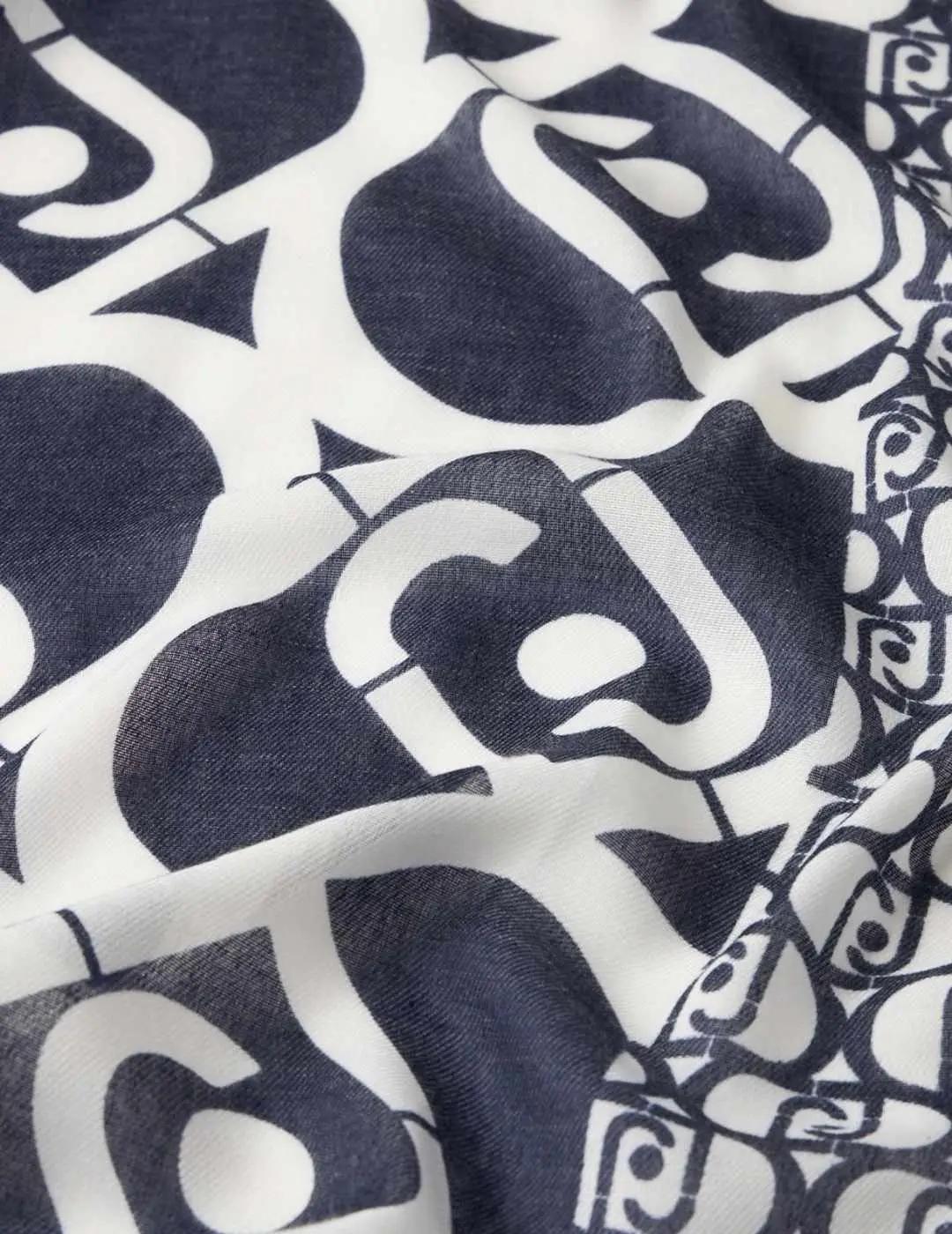 Liujo Pañuelo Azul denim Logo