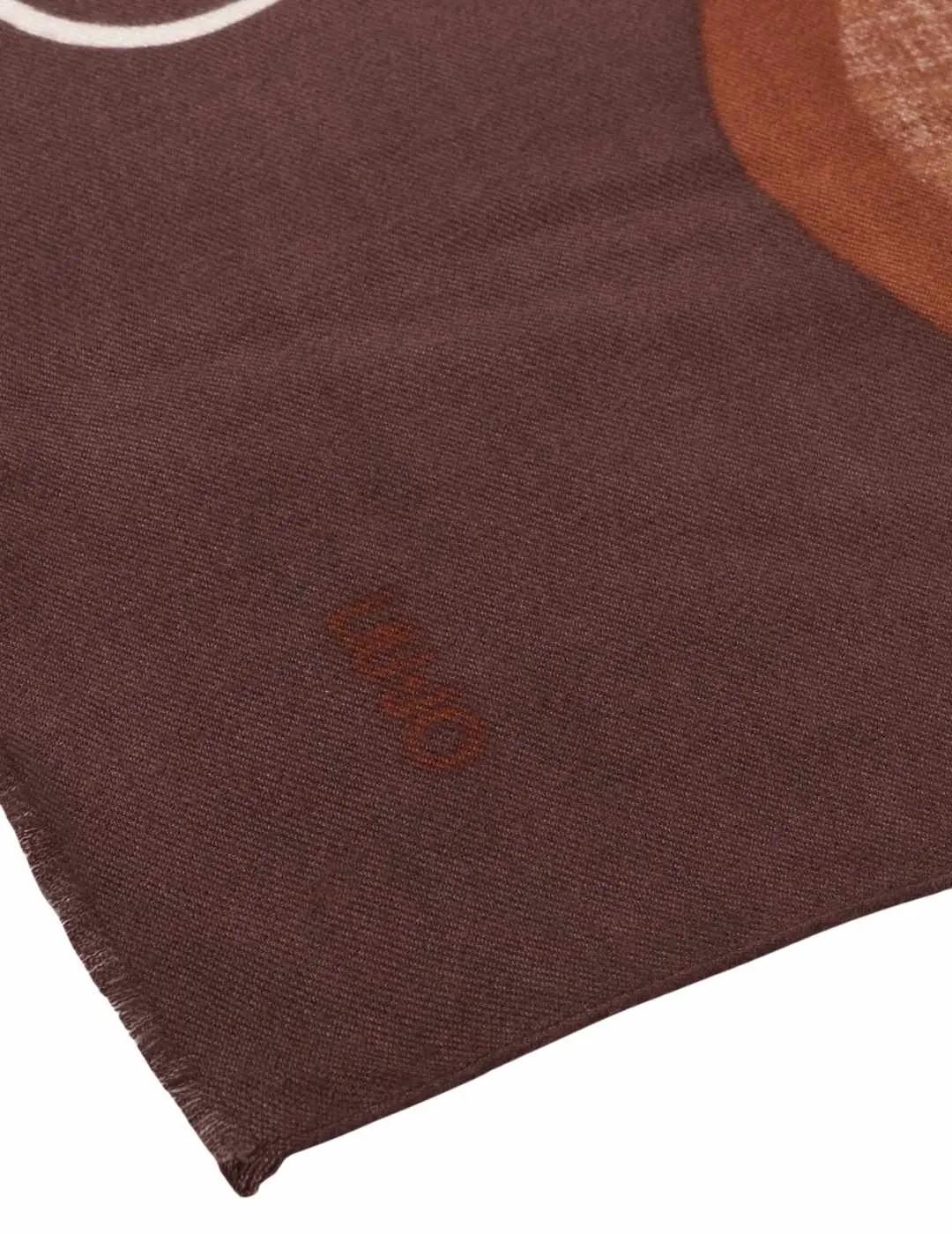 Liujo Pañuelo con logo Marrón y beige