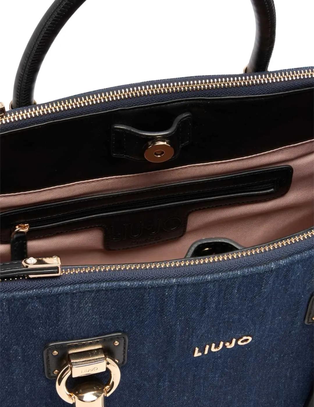 Liujo Bolso tote mediano de denim