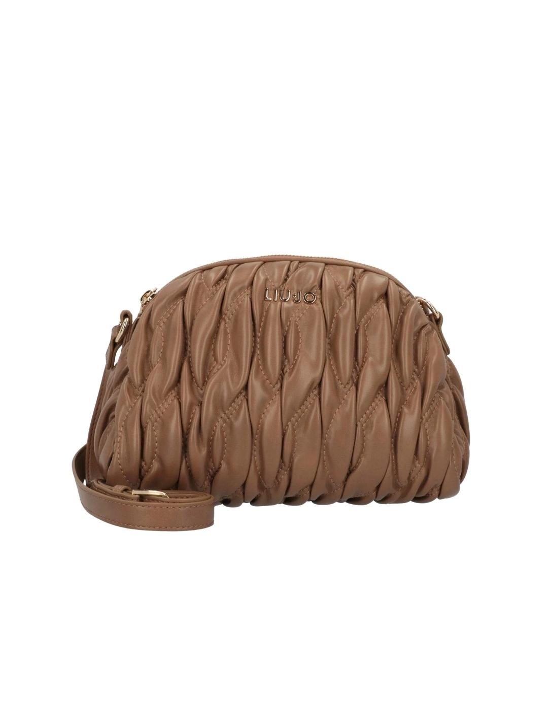 Liujo Bolso Bandolera mediana guateada Marrón