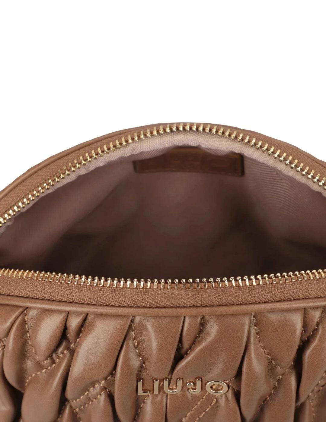 Liujo Bolso Bandolera mediana guateada Marrón