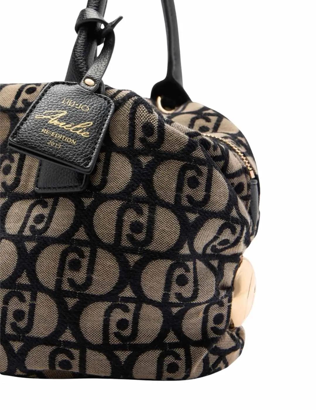 Liujo Bolso grande de jacquard color tabaco