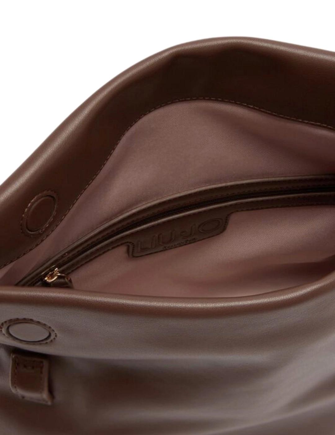 Liujo Bolso Hobo Marrón oscuro