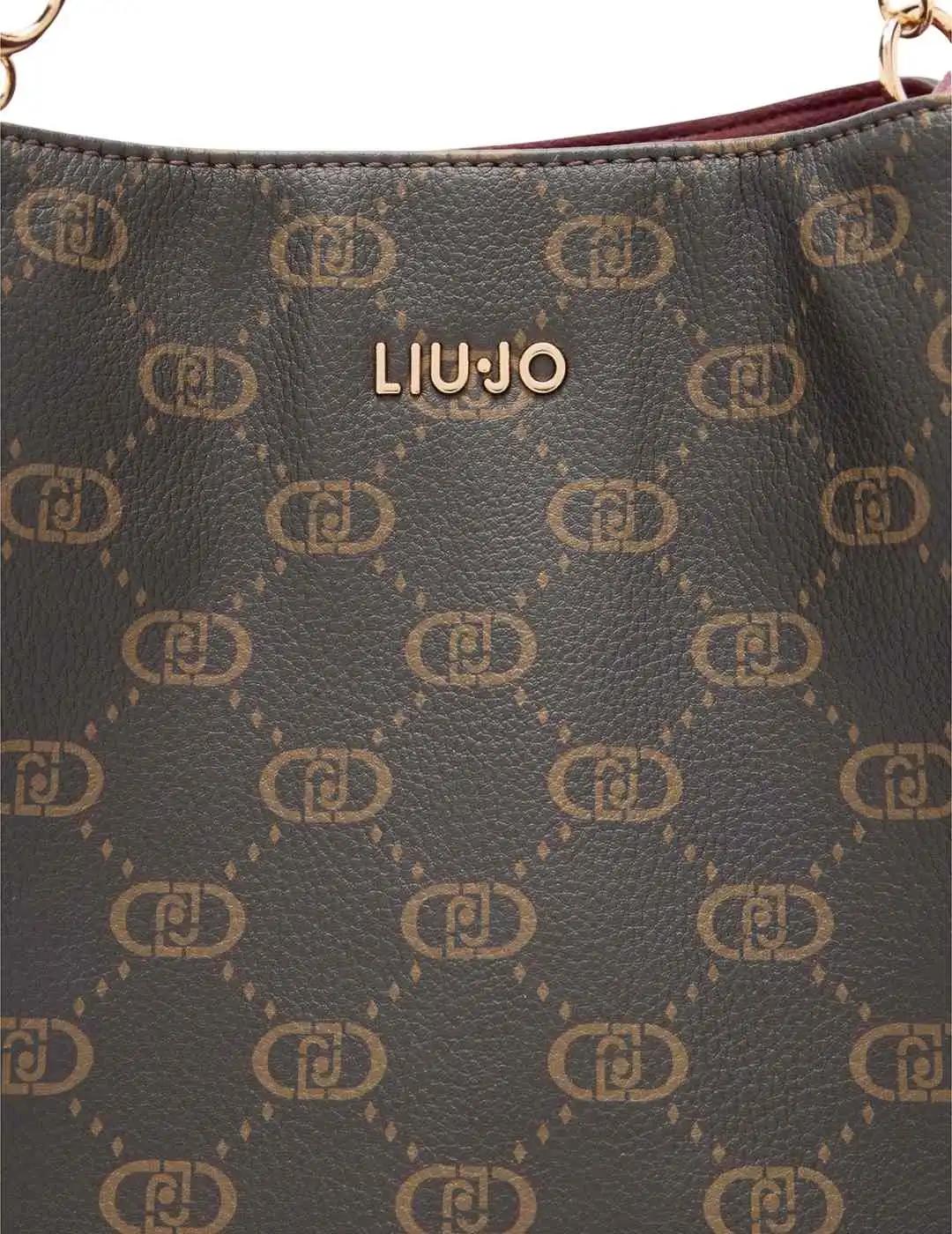 Liujo Bolso tote mediano con logo Granate