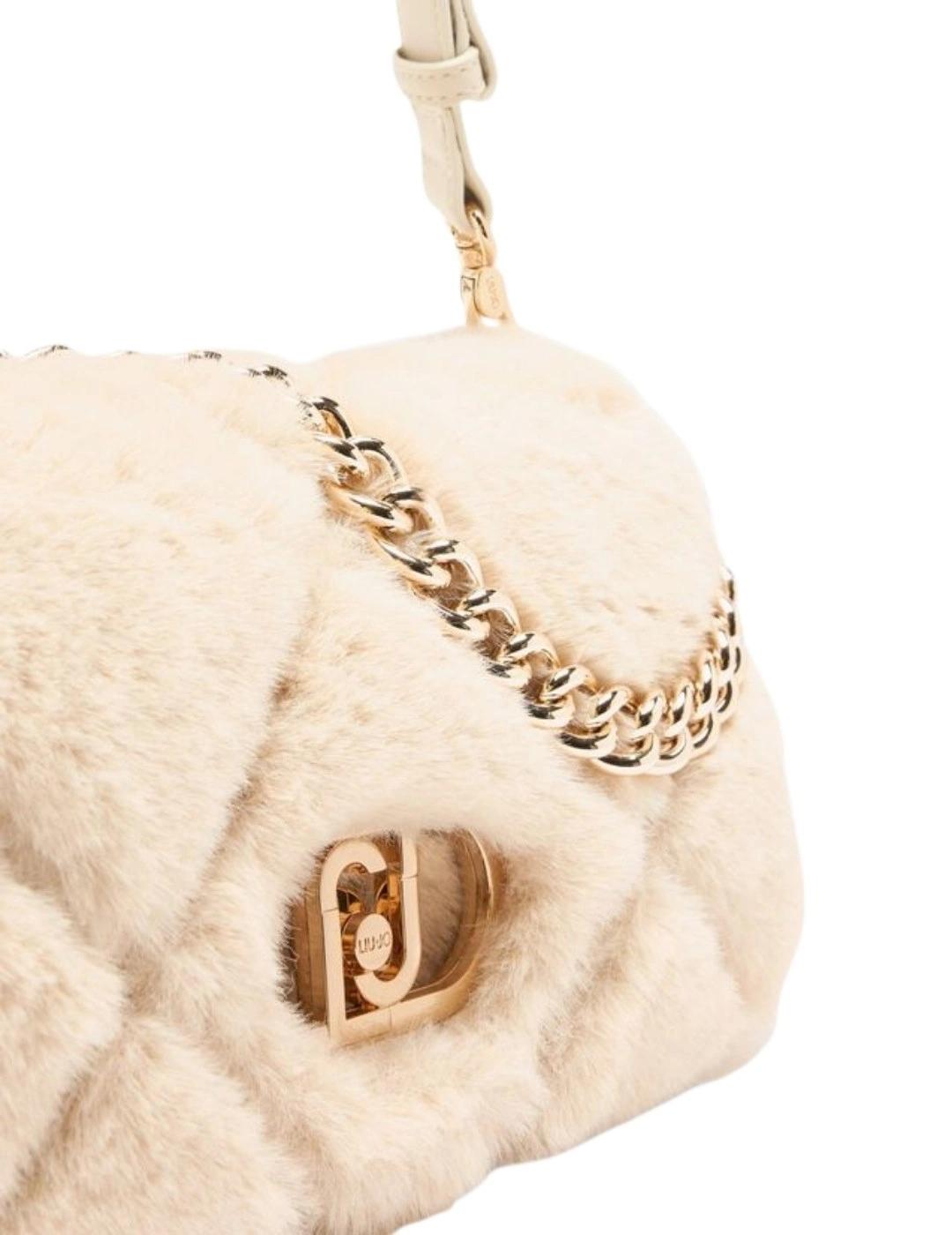 Liujo Bolso Mediano LaPuffy de pelo