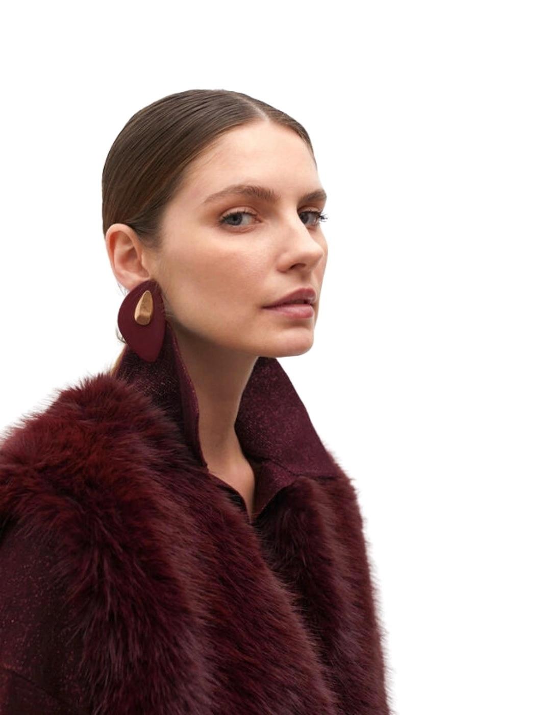 Lola Casademunt Chaleco Forro Logotipado Burdeos