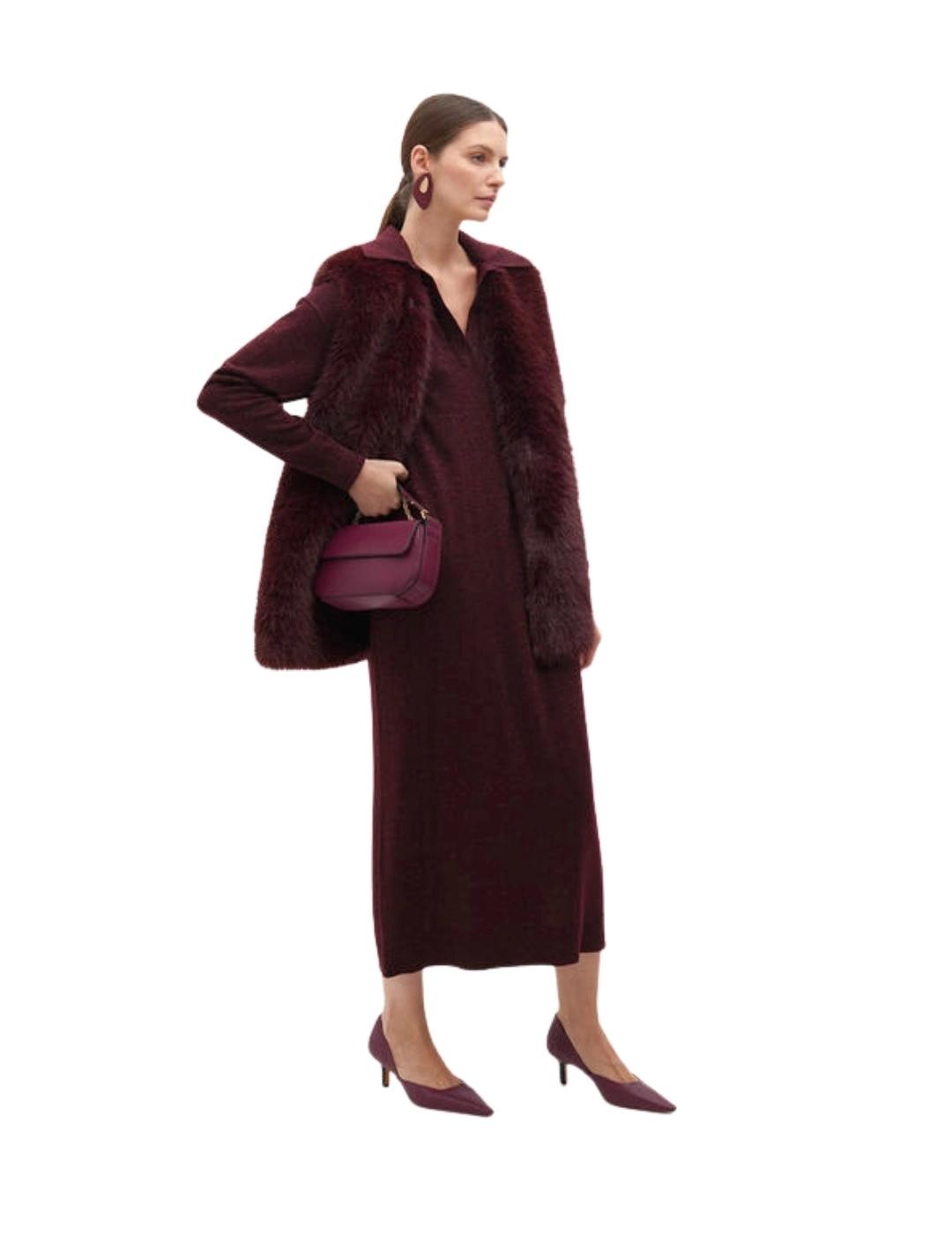 Lola Casademunt Chaleco Forro Logotipado Burdeos