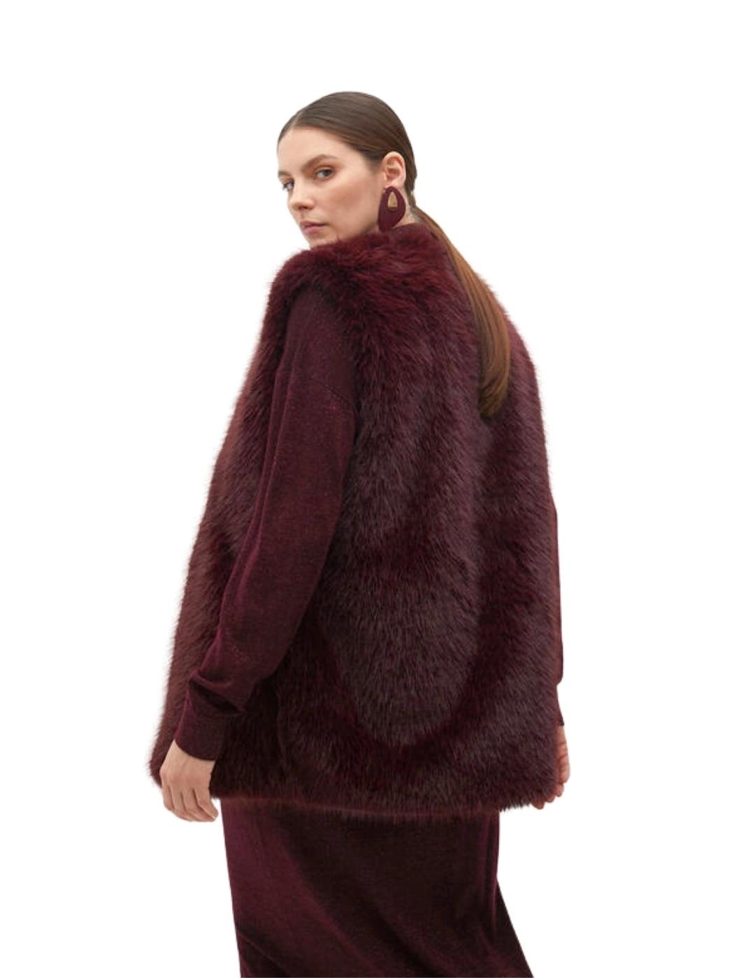 Lola Casademunt Chaleco Forro Logotipado Burdeos