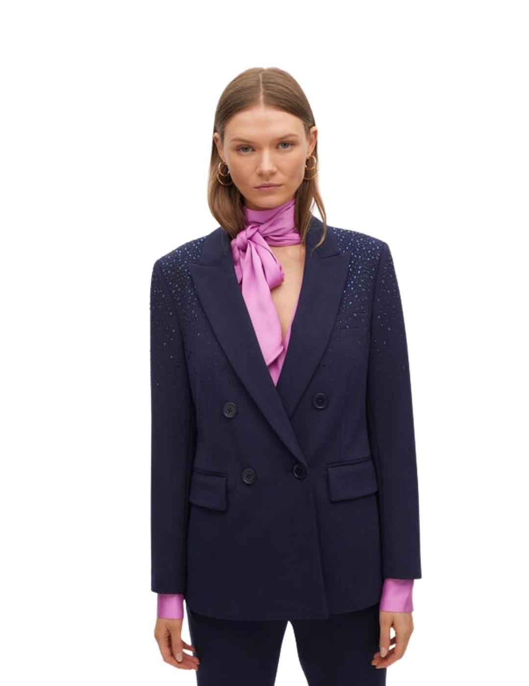 Lola Casademunt Americana De Punto Detalle Strass