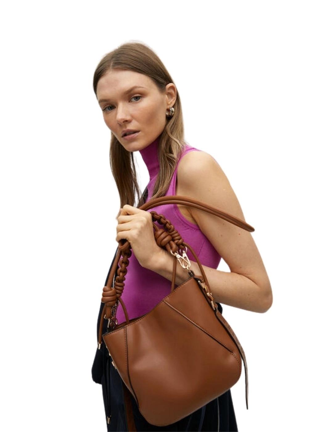 Lola Casademunt Bolsito Asa Trenzada Efecto Piel