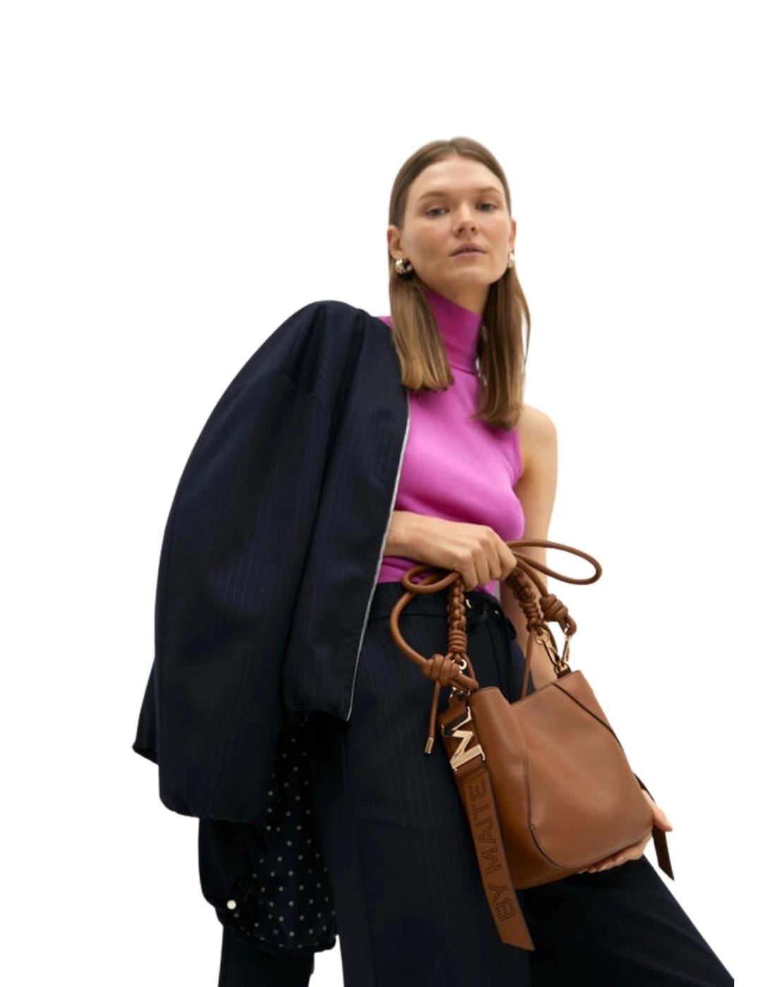 Lola Casademunt Bolsito Asa Trenzada Efecto Piel