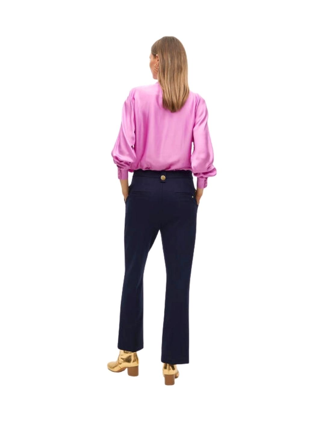 Lola Casademunt Pantalón de punto con botones Navy