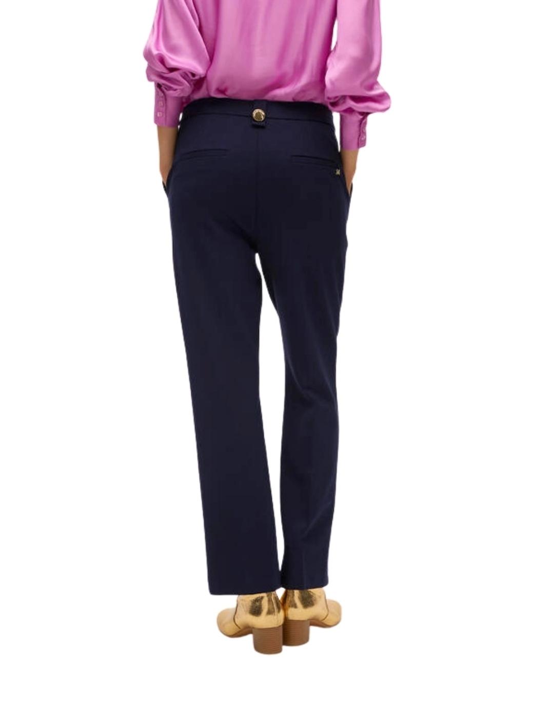 Lola Casademunt Pantalón de punto con botones Navy