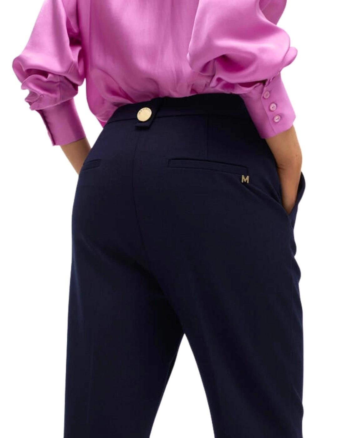 Lola Casademunt Pantalón de punto con botones Navy