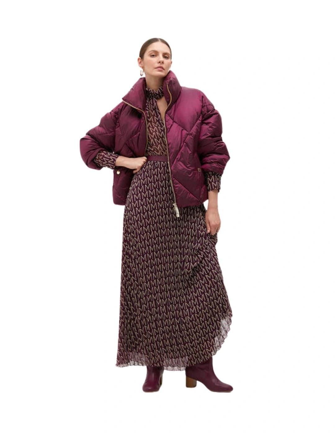 Lola Casademunt Vestido Largo Plisado Logotipado