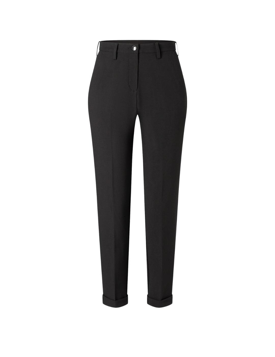 Mac Pantalones Chino Turn Up Black
