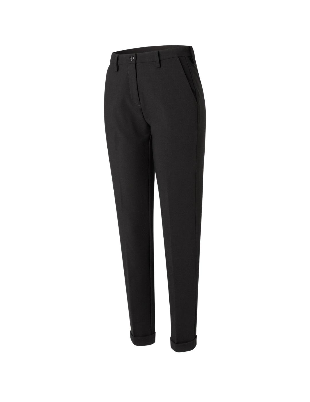 Mac Pantalones Chino Turn Up Black