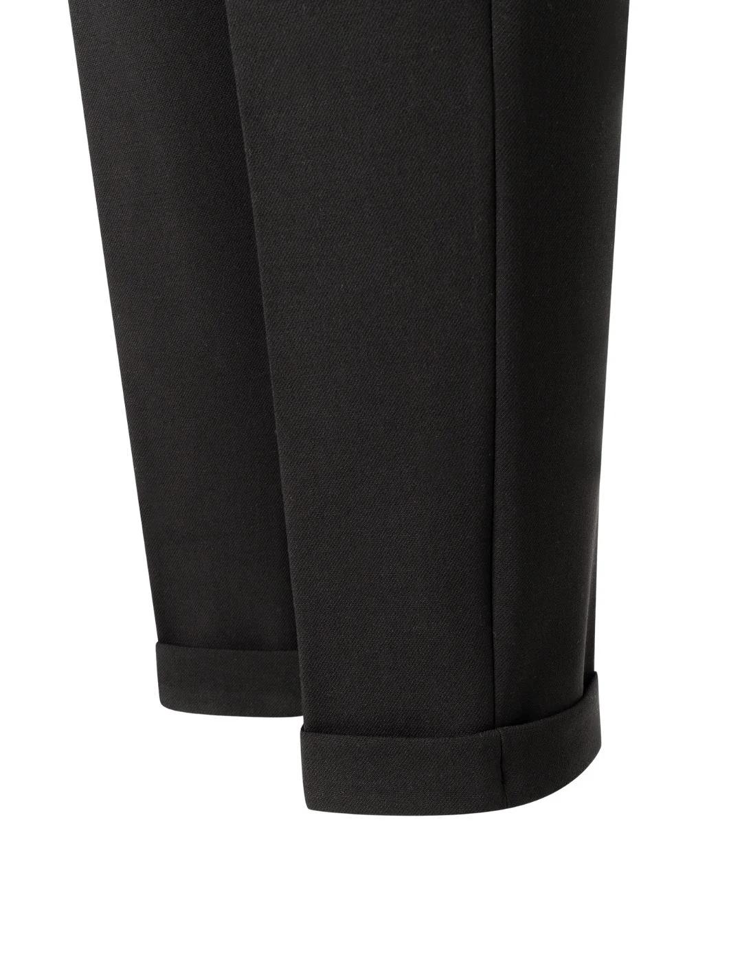 Mac Pantalones Chino Turn Up Black