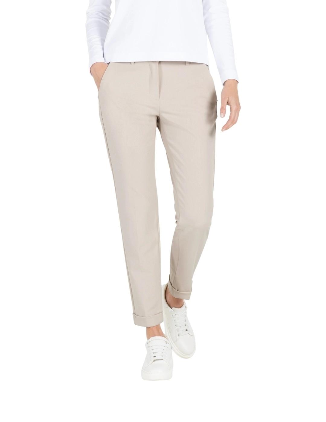 Mac Pantalones Chino Turn Up Champagne
