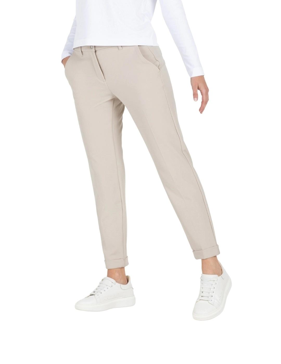 Mac Pantalones Chino Turn Up Champagne
