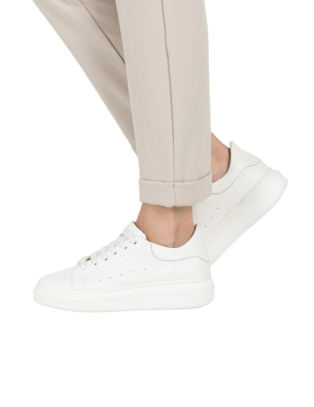 Mac Pantalones Chino Turn Up Champagne