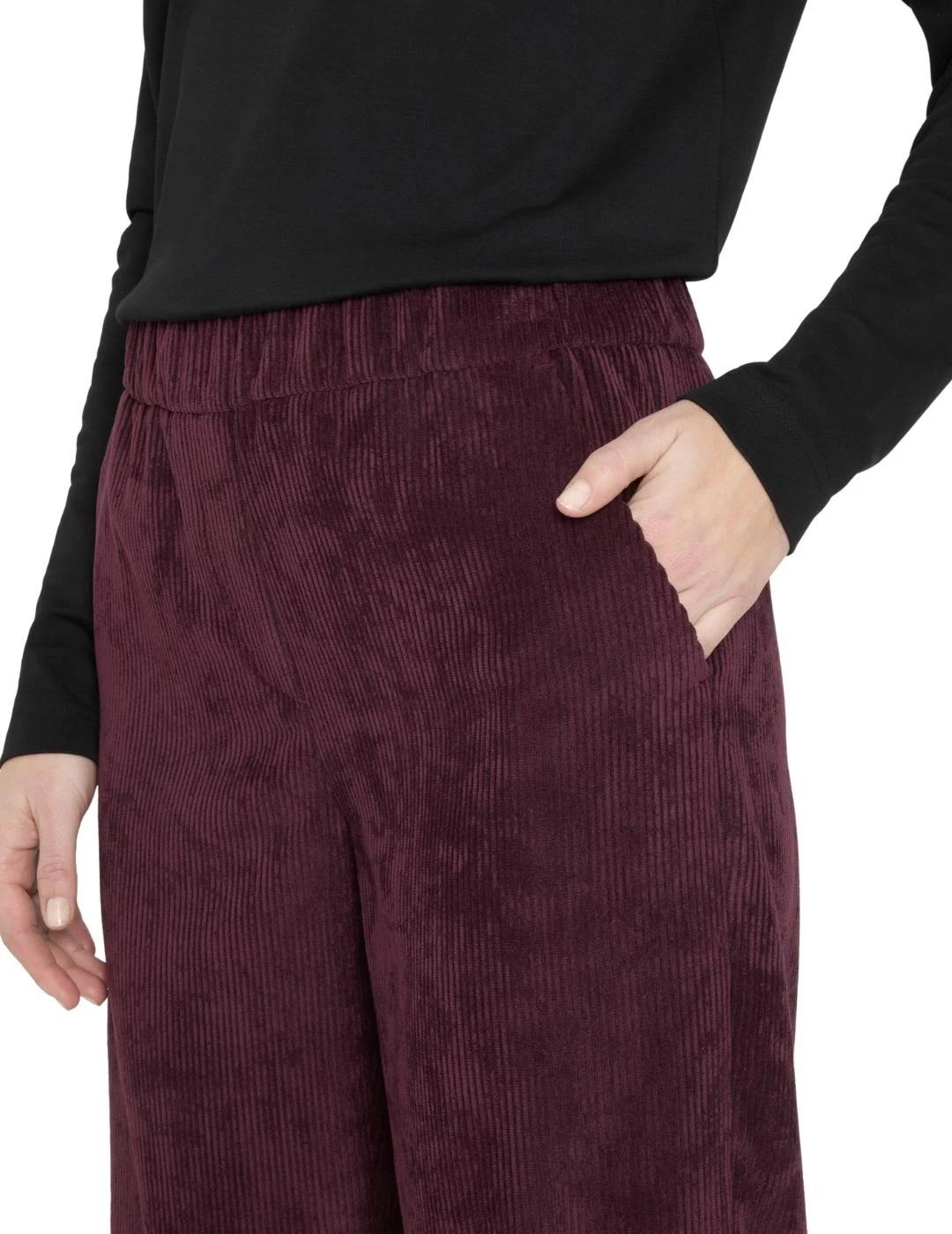 Mac Pantalones Chiara Cropped Aubergine