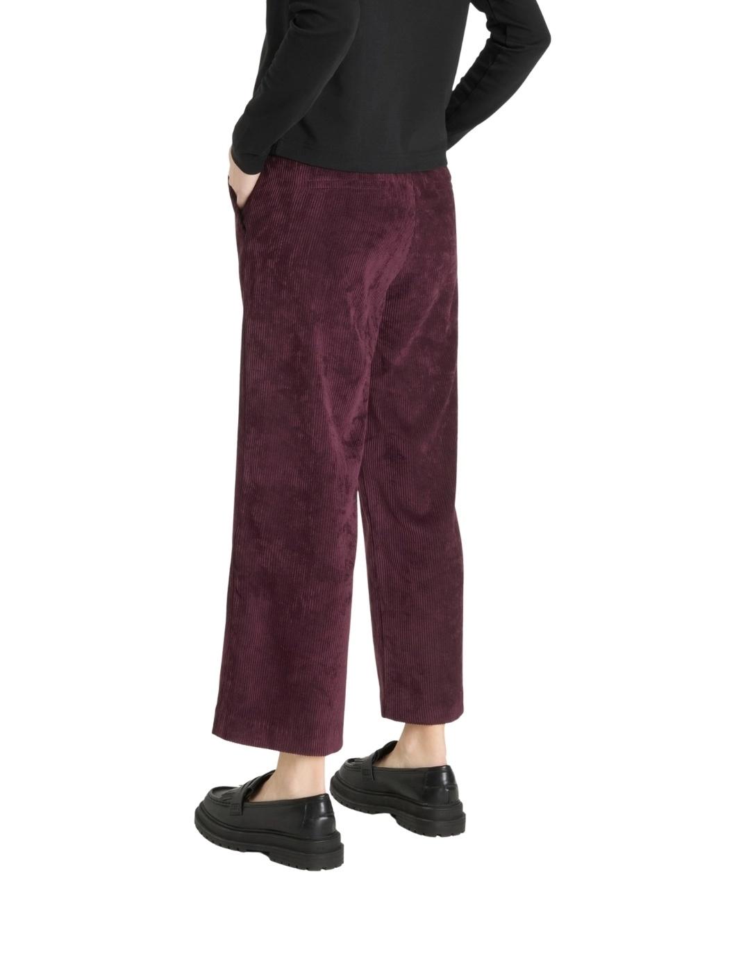 Mac Pantalones Chiara Cropped Aubergine