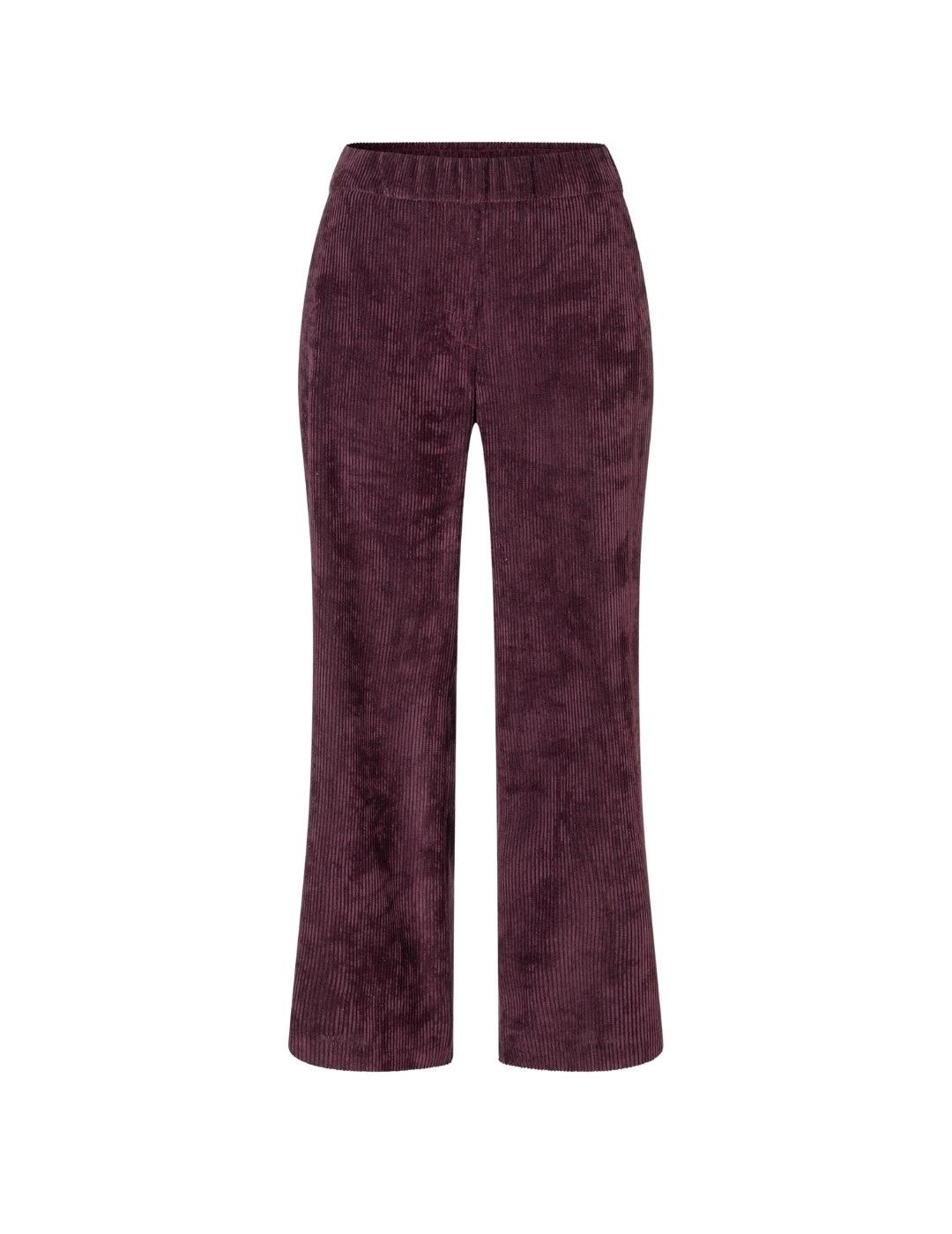 Mac Pantalones Chiara Cropped Aubergine