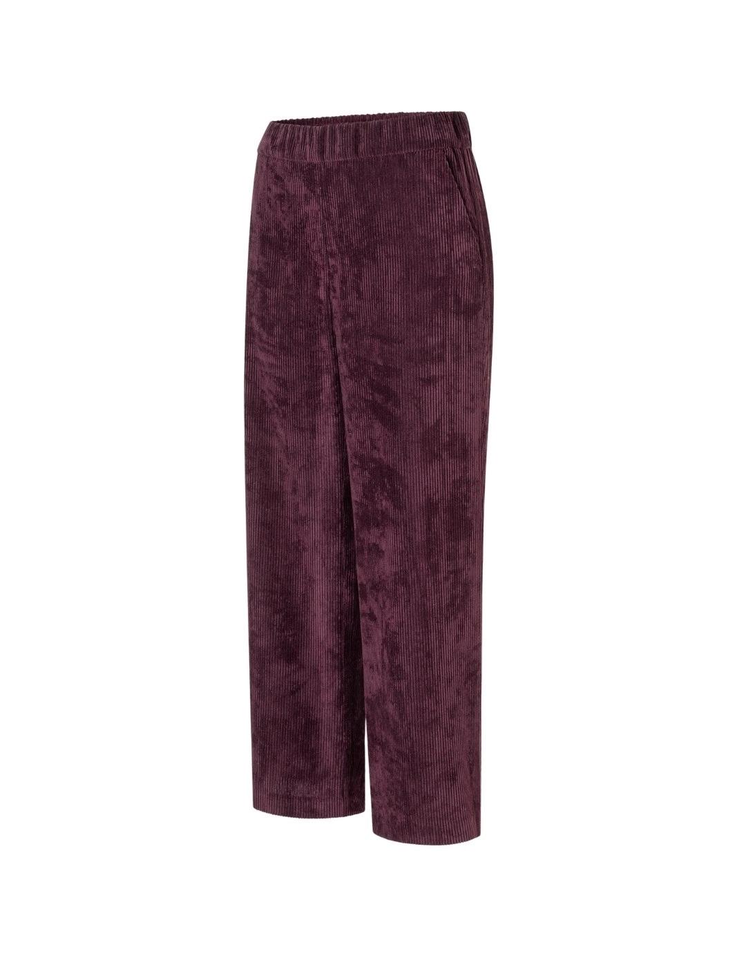 Mac Pantalones Chiara Cropped Aubergine