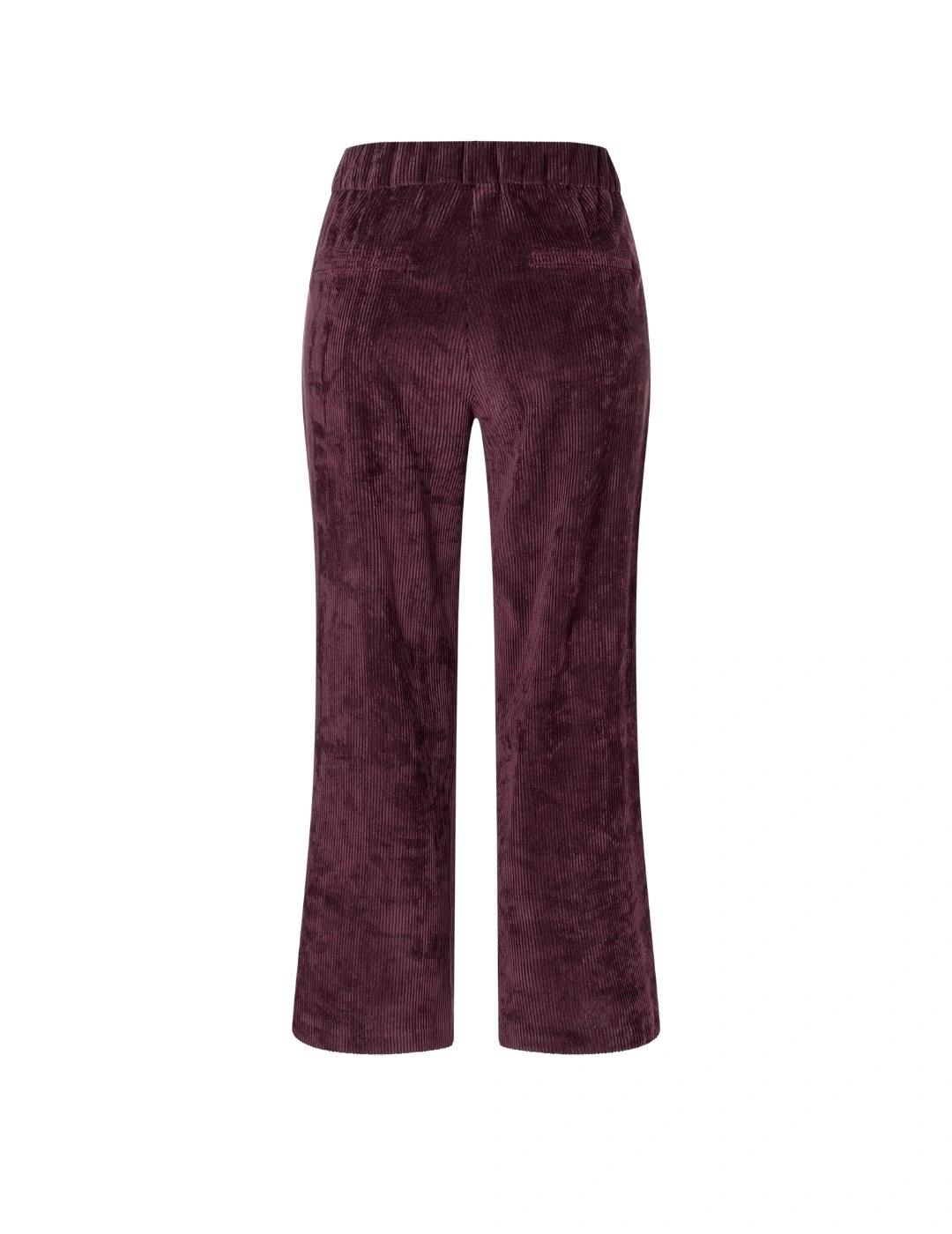 Mac Pantalones Chiara Cropped Aubergine