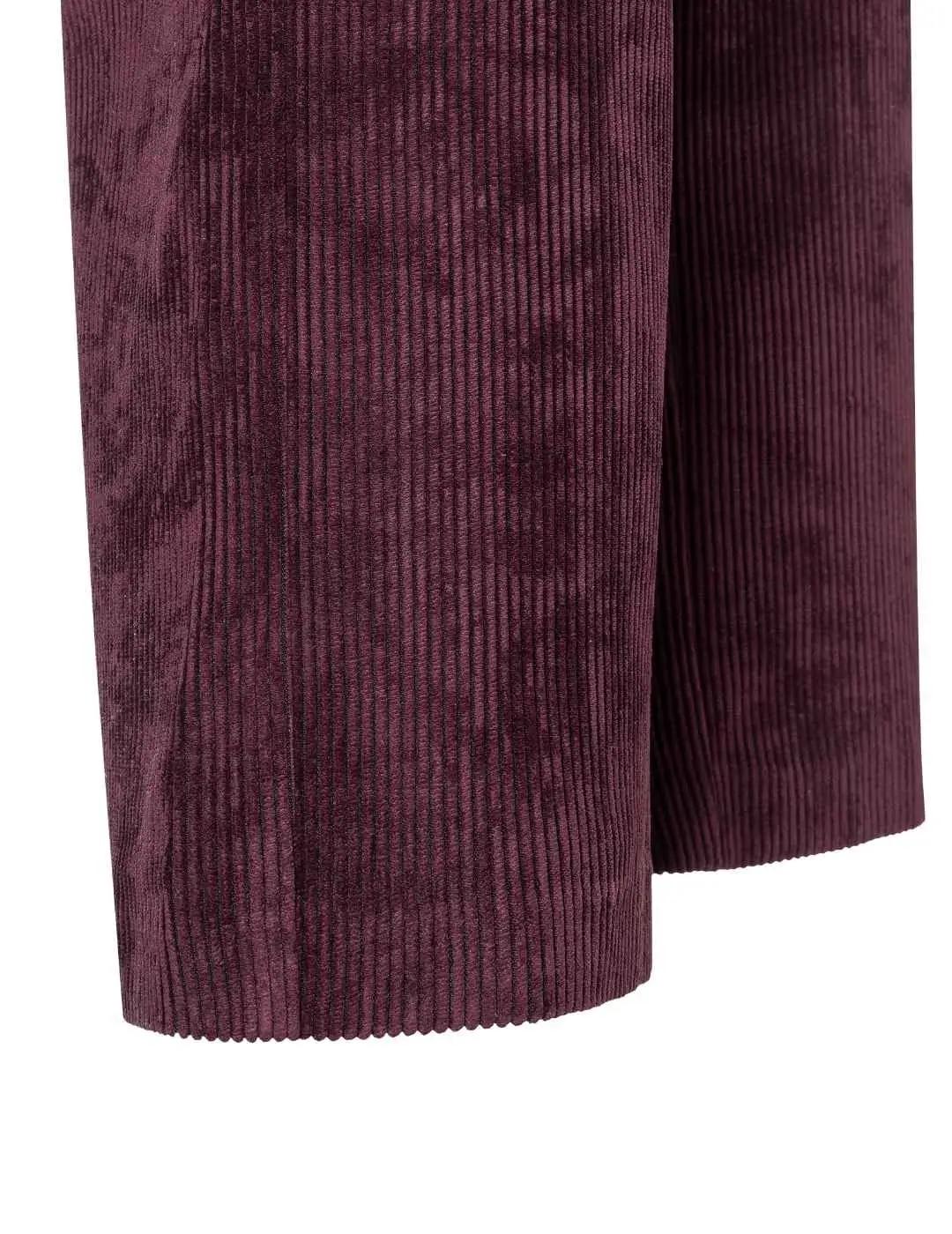 Mac Pantalones Chiara Cropped Aubergine