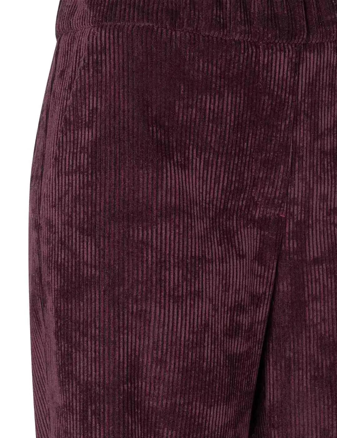 Mac Pantalones Chiara Cropped Aubergine