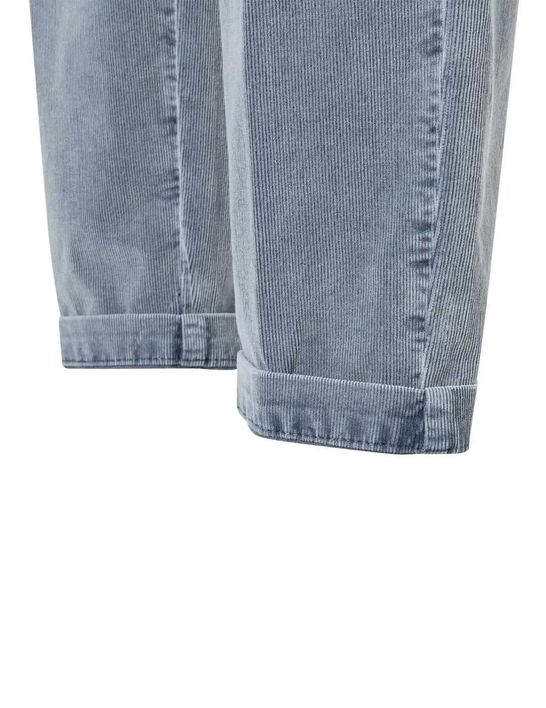 Mac Pantalones Chino Turn Up Capri Blue