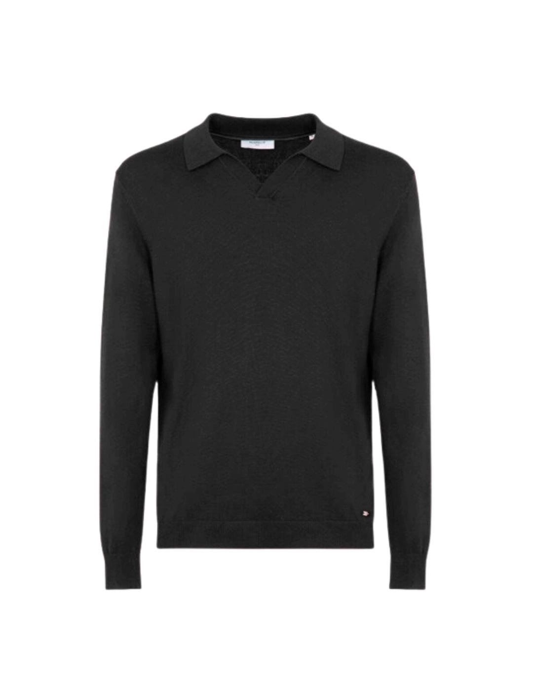 Markup Polo de punto manga larga Negro