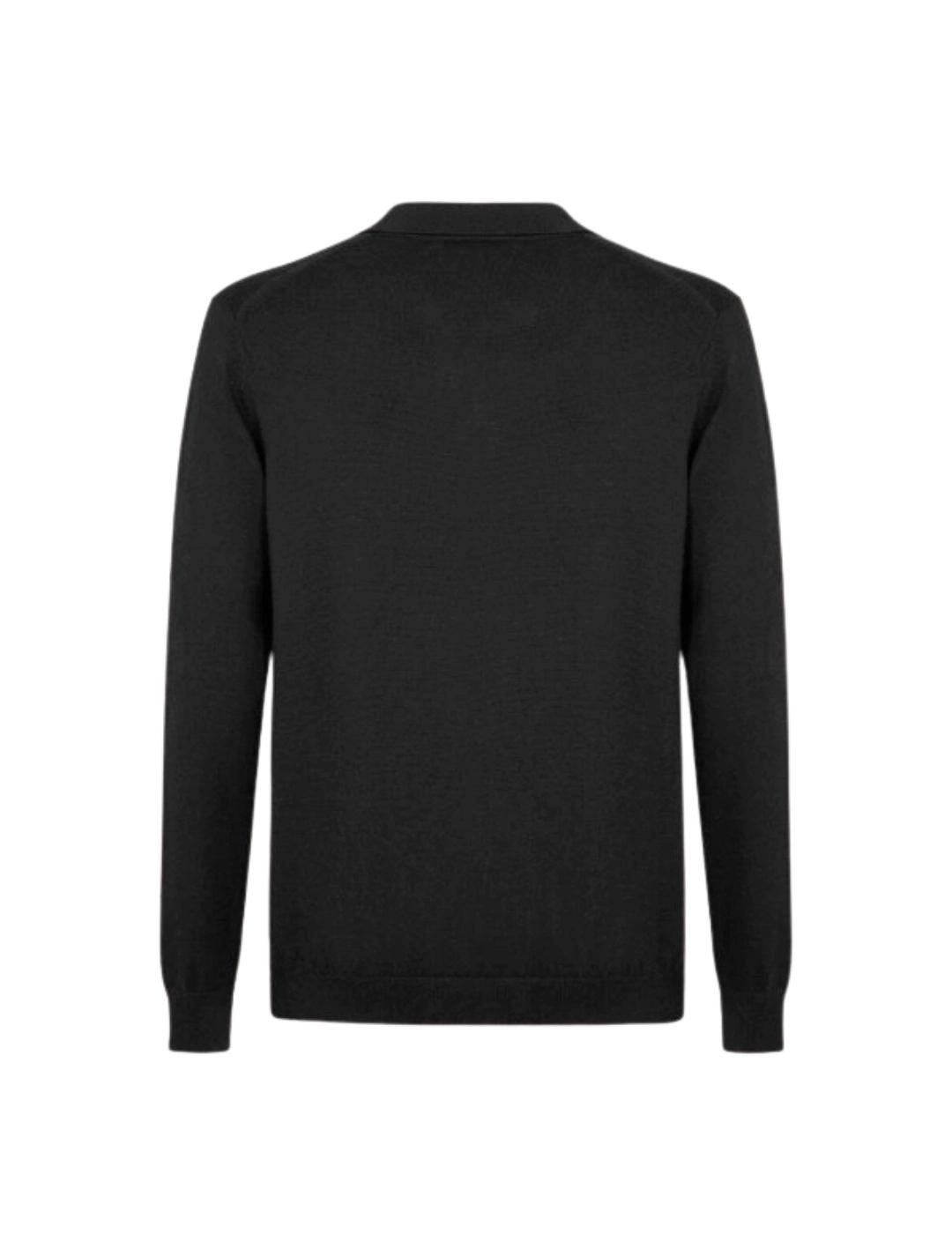 Markup Polo de punto manga larga Negro
