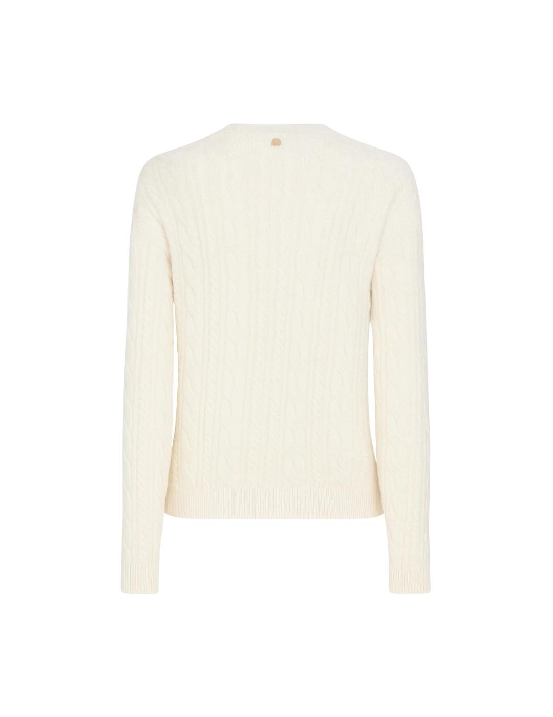 Markup Jersey trenzado Blanco