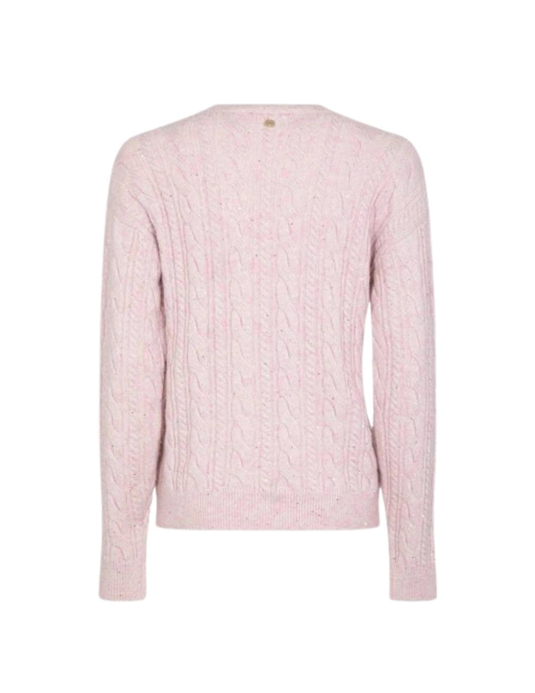 Markup Jersey trenzado Rosa
