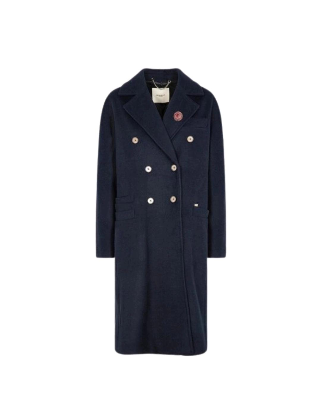 Markup Abrigo midi Azul con botones