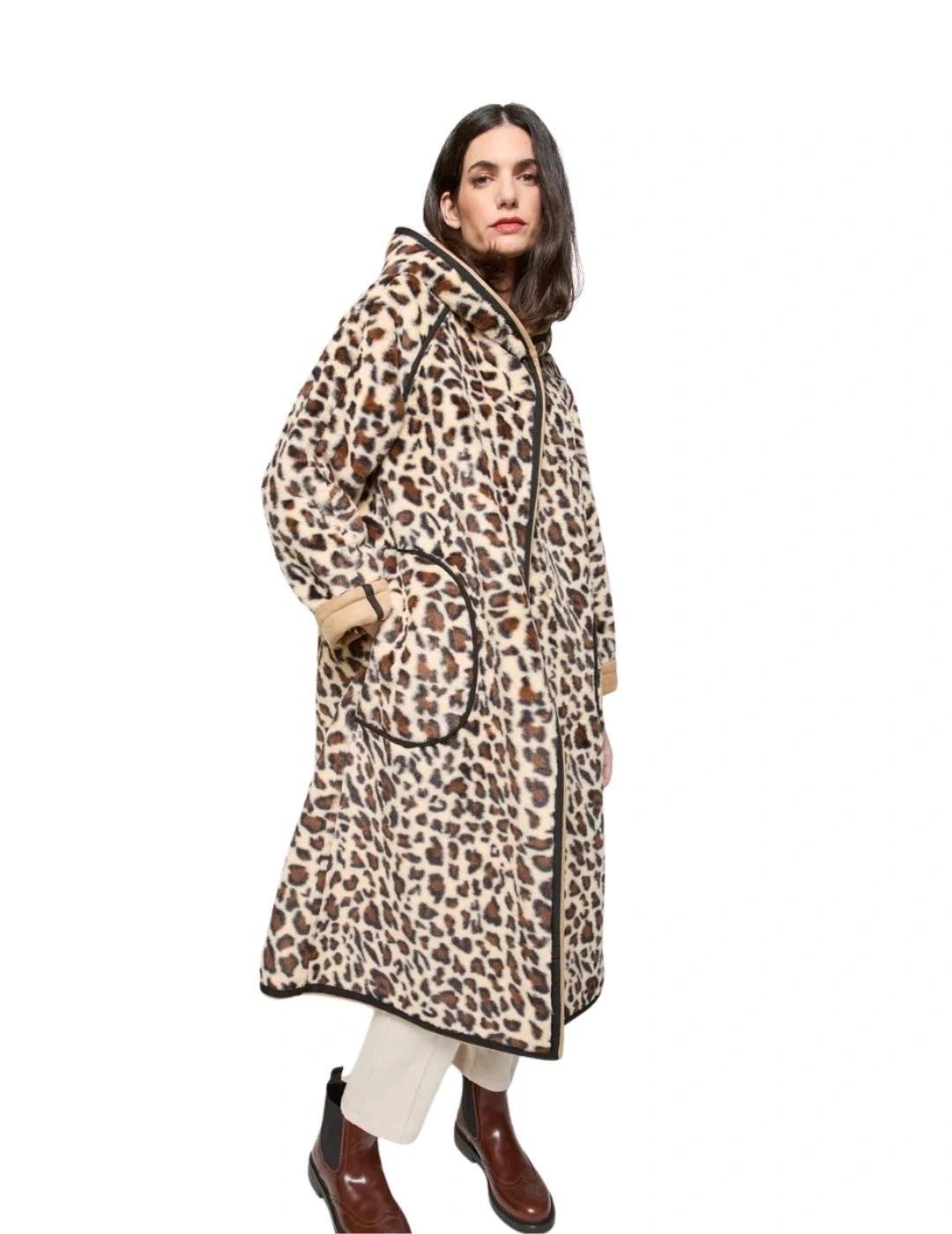 Mercedes De Miguel Abrigo Reversible Ziba Camel