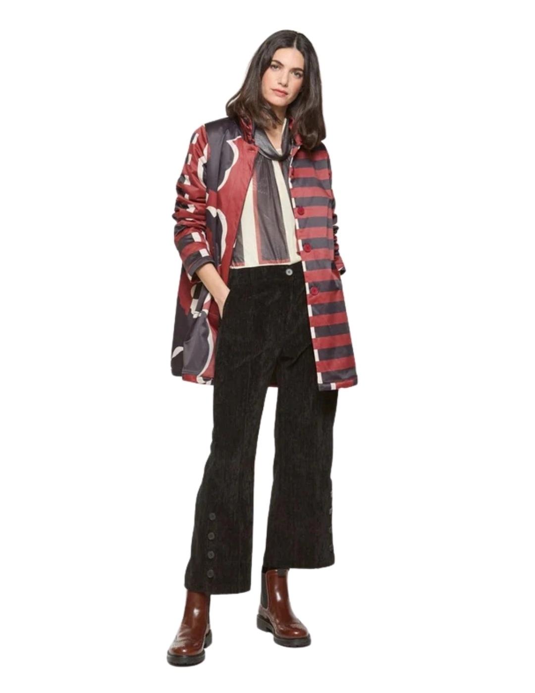 Mercedes De Miguel Gabardina Eris Berenjena